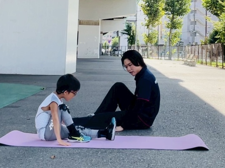 屋外マンツーマン指導